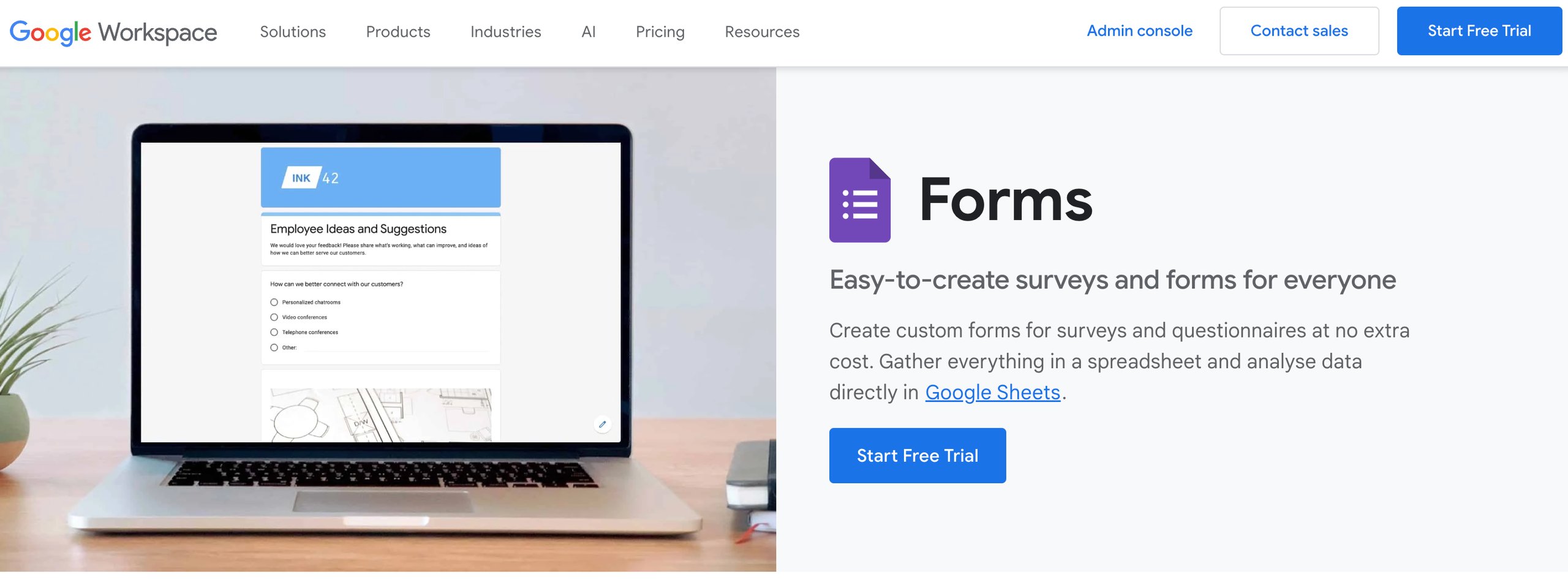 #9 Best Website Feedback Tool - Google Forms